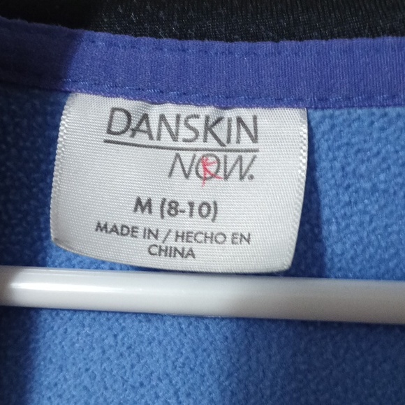 Danskin Now blue full zip jacket women's medium 100% polyester - Picture 4 of 8